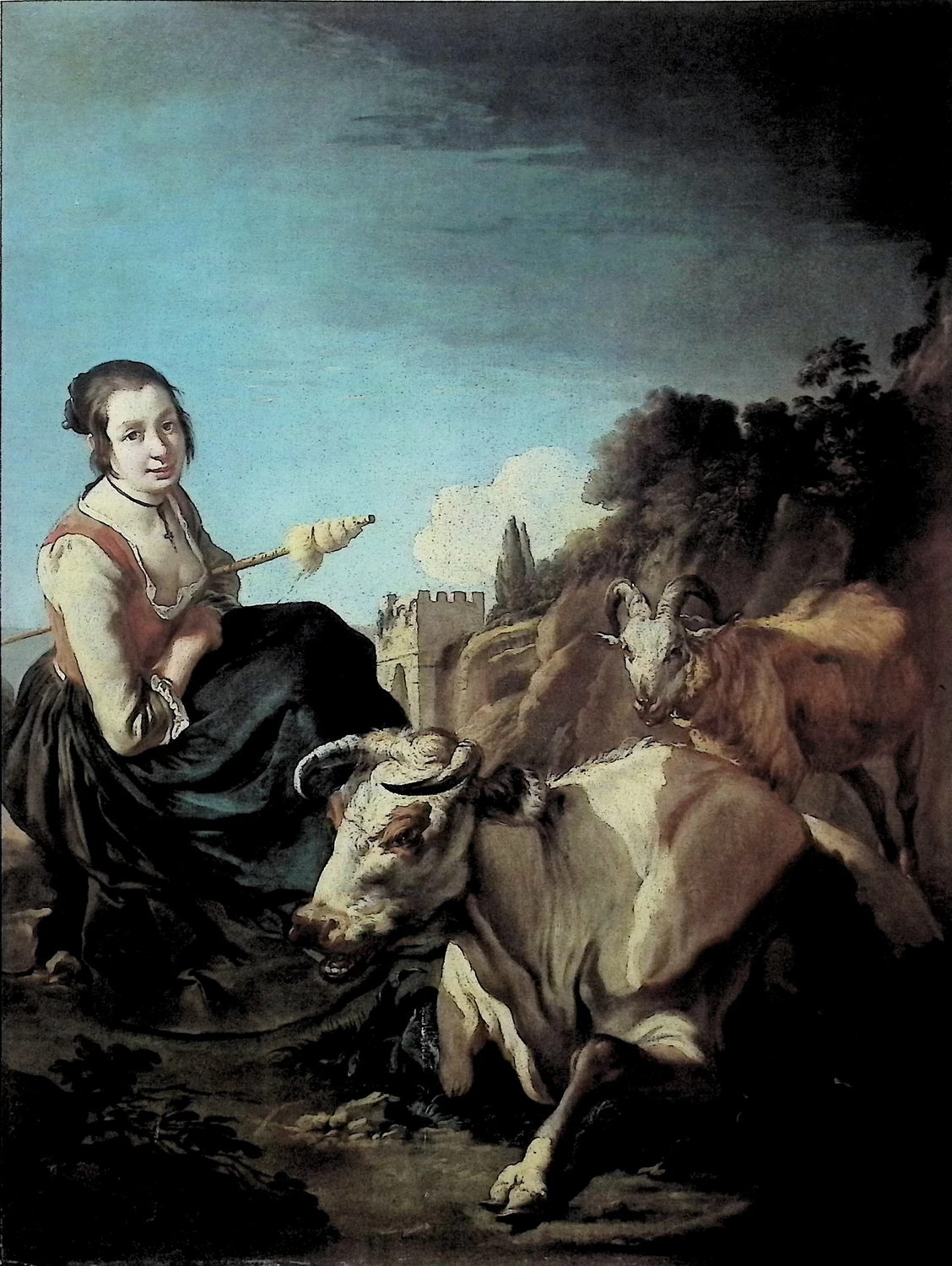 Giacomo Ceruti, il Pitocchetto - 255, Pastora con rocca